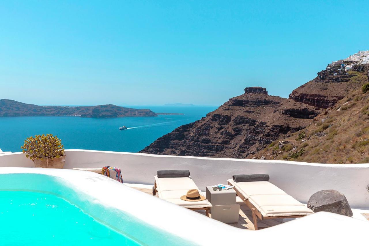 180° Caldera By Stylish Stays Firostefani Luaran gambar
