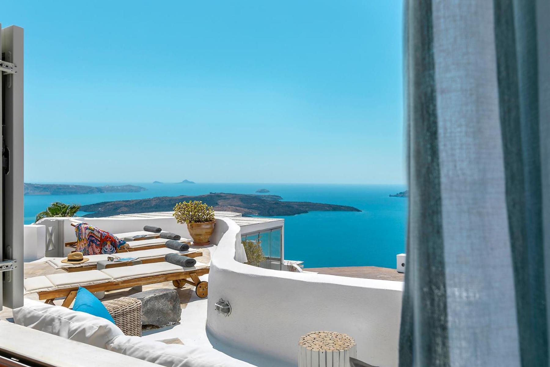 180° Caldera By Stylish Stays Firostefani Luaran gambar